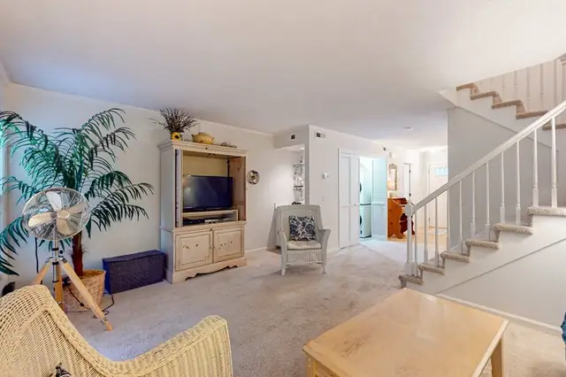 Living room at The Cottages at Shipyard 39